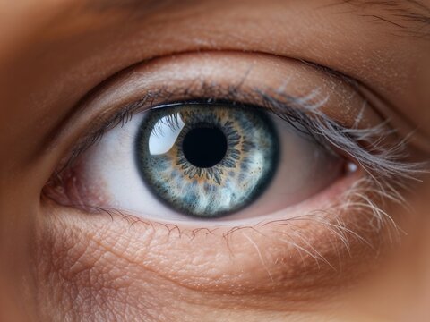 Close up photo of an eye