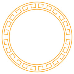 Chinese New Year Circle Frame