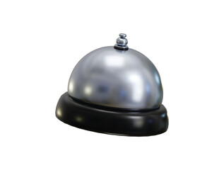 Hotel reception bell icon 3d render concept of Hotel reception and room service icon, Hotel booking icon vector illustration