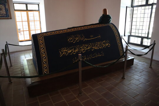 Interior view of Karatay Madrasa, a 13th-century Seljuk madrasa (Islamic school). Konya, Turkey. 