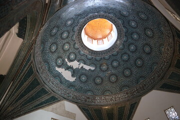 Interior view of Karatay Madrasa, a 13th-century Seljuk madrasa (Islamic school). Konya, Turkey. 