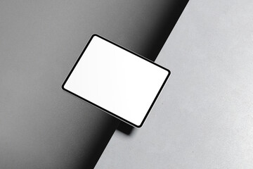 Tablet Mockup with Modern Minimalist Composition