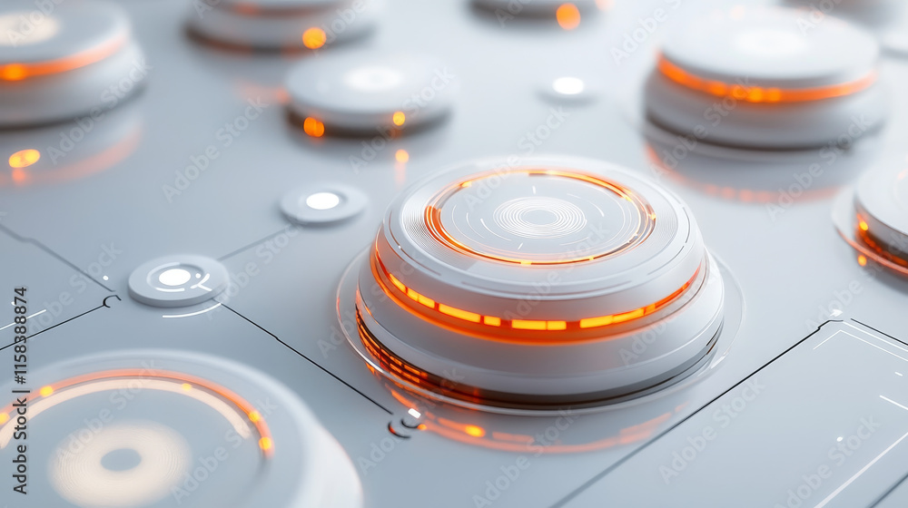 Aufkleber set of circle abstract digital technology ui futuristic hud virtual interface elements sci- fi moder