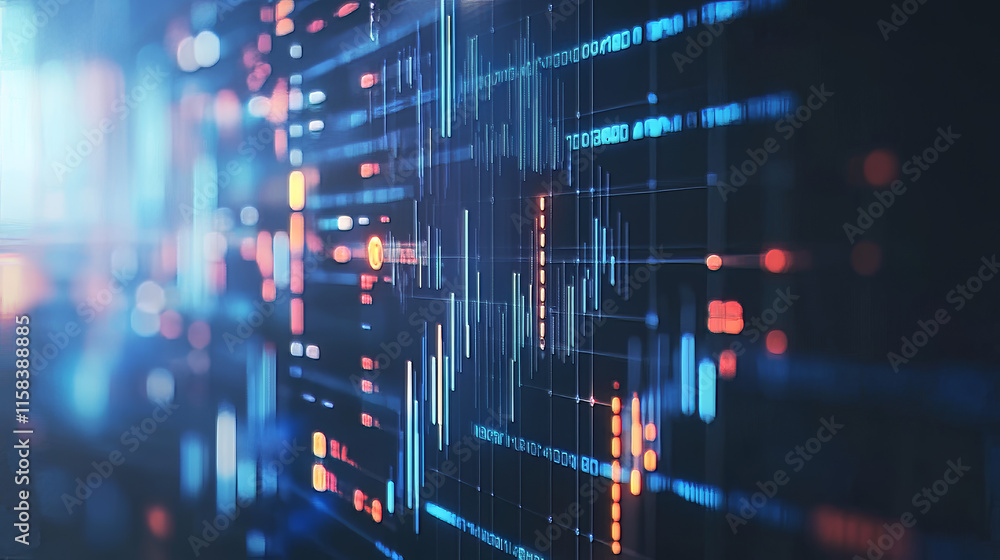 Poster abstract technology ui futuristic concept hud interface hologram elements of digital data chart, com