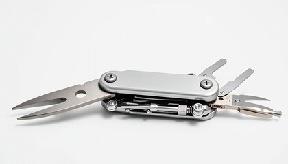 Sleek Silver Multi-tool - Precision Design, Minimalist Aesthetic