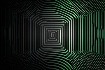 This vector illustration features a gradient green-black circuit board background, highlighted by an abstract technology pattern resembling interconnected circuitry.