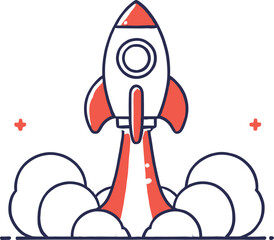 rocket in space