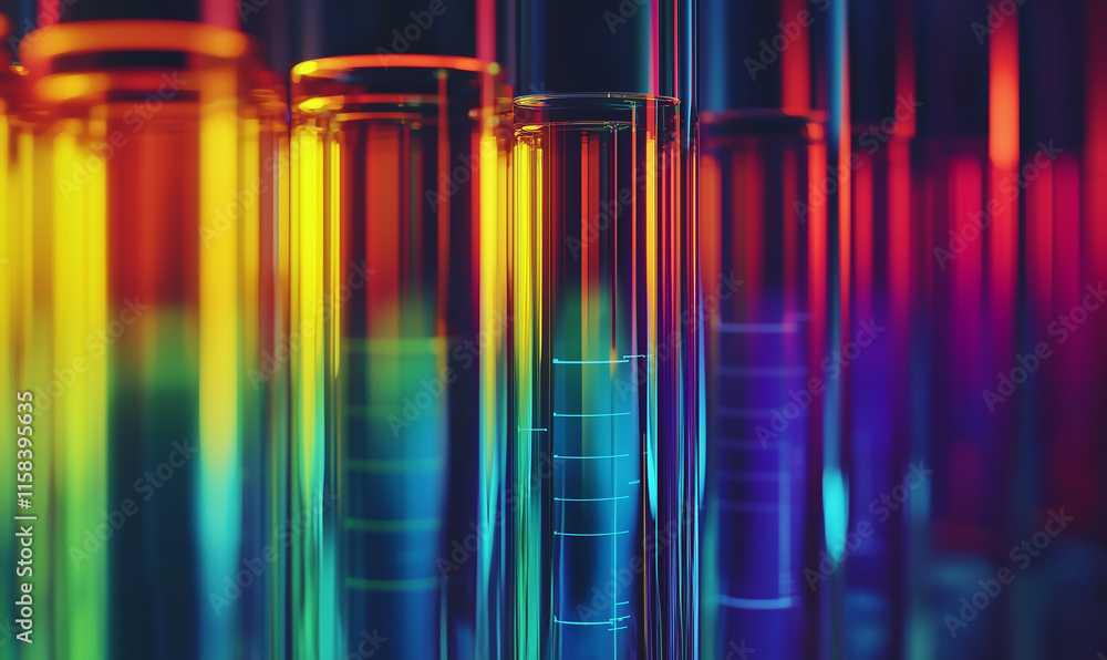 Aufkleber dynamic chemistry experiments in a colorful laboratory setting exploring chemical reactions with tes