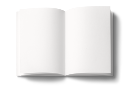 開かれたノート。もしくは空白の本