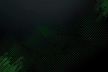 This vector illustration features a gradient green-black circuit board background, highlighted by an abstract technology pattern resembling interconnected circuitry.