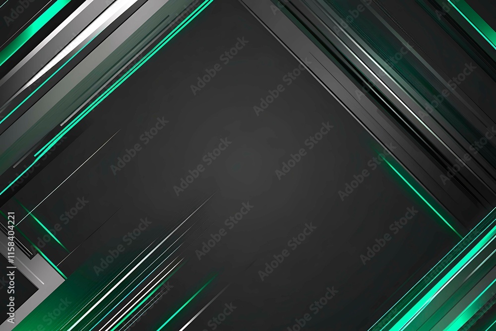 Poster this vector illustration features a gradient green-black circuit board background, highlighted by an