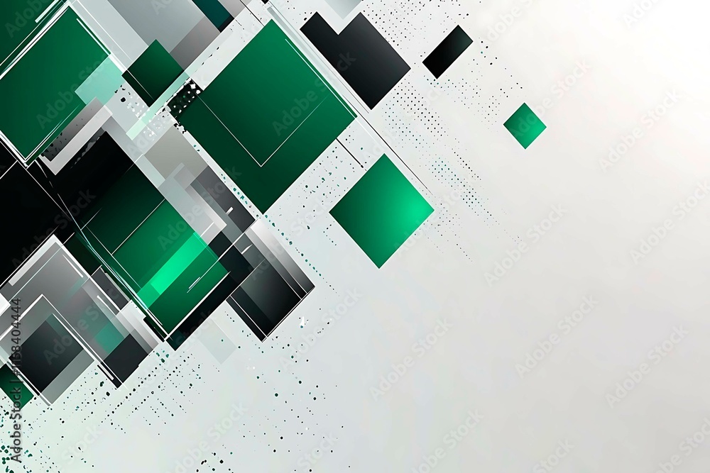 Poster this vector illustration features a gradient green-black circuit board background, highlighted by an