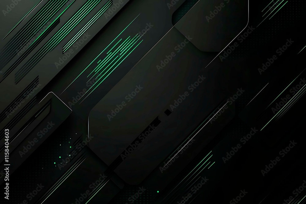 Poster this vector illustration features a gradient green-black circuit board background, highlighted by an