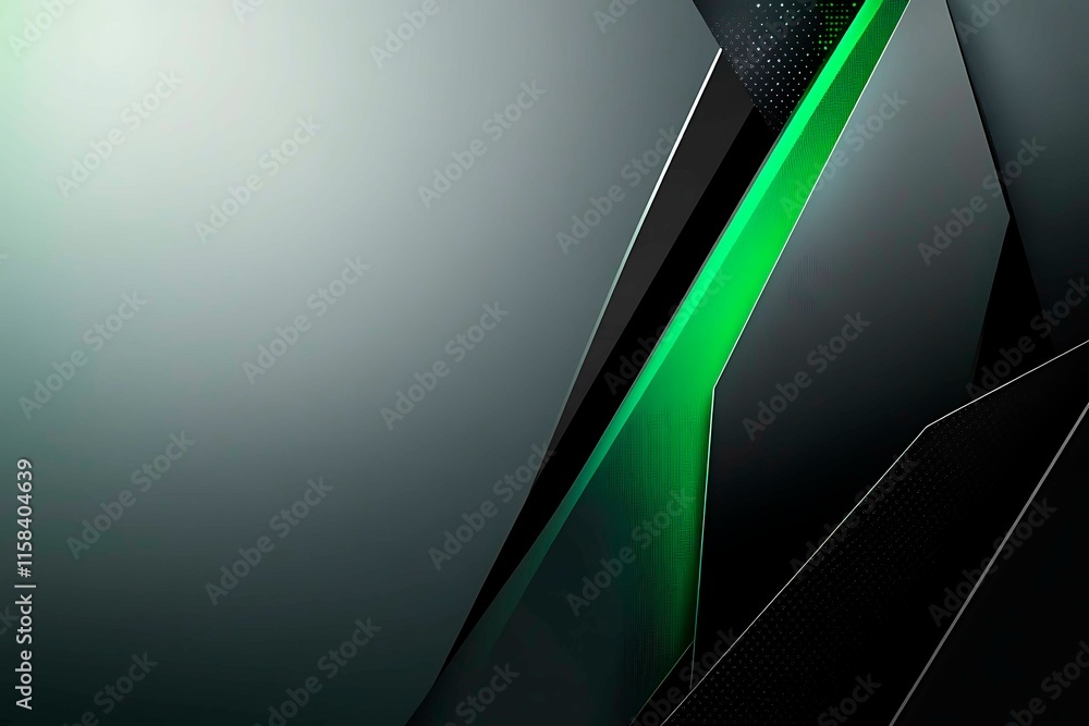 Poster this vector illustration features a gradient green-black circuit board background, highlighted by an