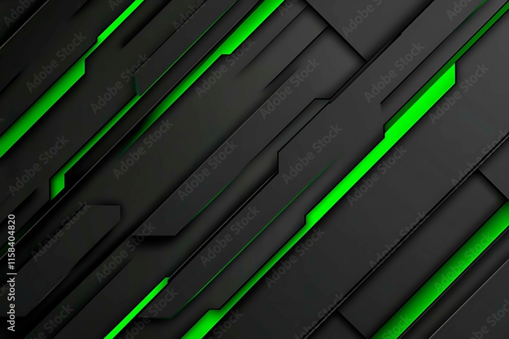 Poster this vector illustration features a gradient green-black circuit board background, highlighted by an