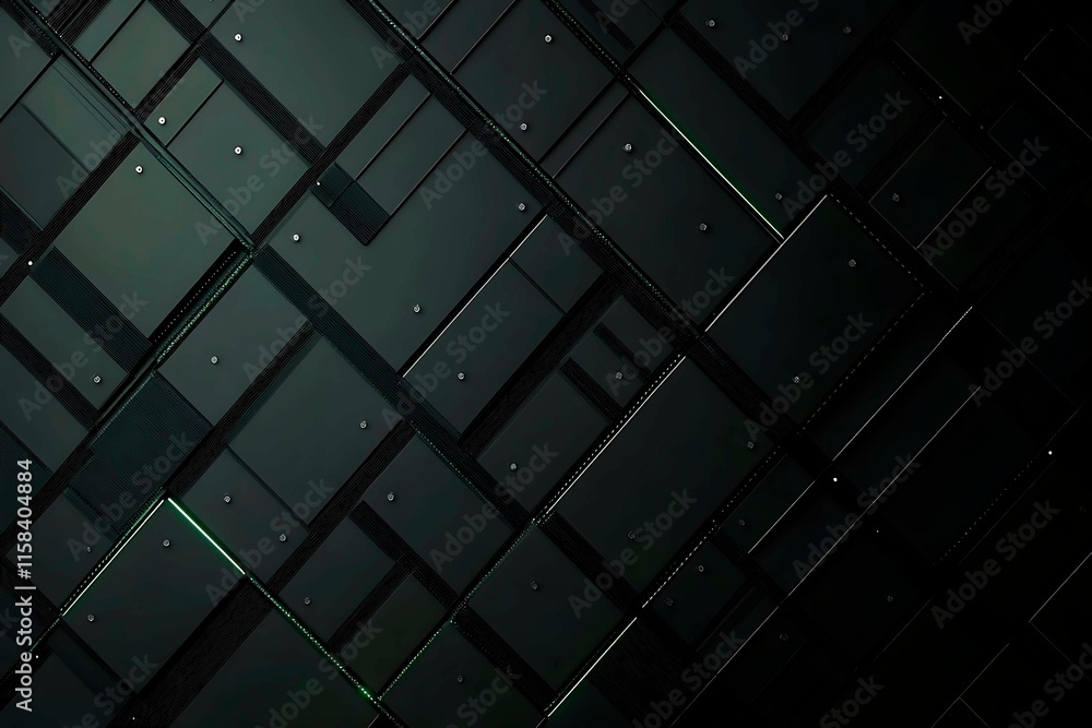 Poster this vector illustration features a gradient green-black circuit board background, highlighted by an