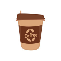 A delightful vector illustration of a coffee cup with cozy branding, perfect for enhancing cafe designs, marketing materials, or adding warmth to your projects