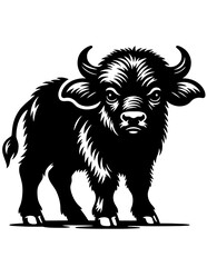 Buffalo SVG, Baby Buffalo Svg, Buffalo Vector, Cute Buffalo Vectors, Buffalo Silhouette, Buffalo Clipart