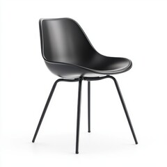 Modern Black Plastic Chair