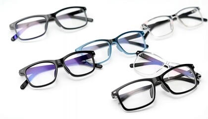 Stylish Eyeglass Collection - Modern Frames, Clear Lenses