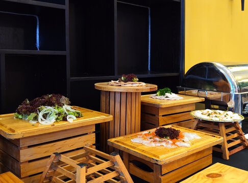 Tables of Vietnamese foods for breakfast