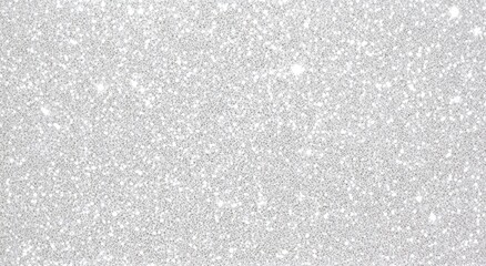 Silver glitter background texture white sparkling shiny wrapping paper for Christmas holiday seasonal wallpaper decoration, greeting and wedding invitation card design element