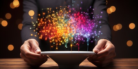 person typing on a laptop