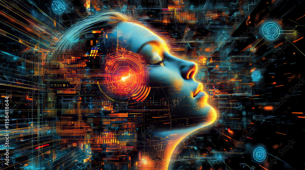 Poster abstract technology ui futuristic concept hud interface hologram elements of digital data chart, com