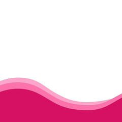 Pink Wave Footer