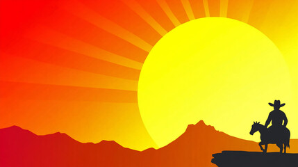 Fototapeta premium silhouette of a horse