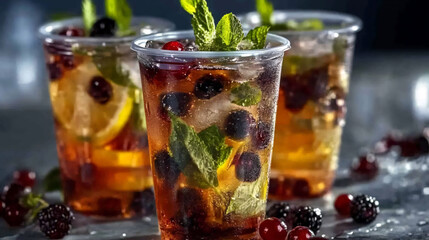 cocktail with lime
