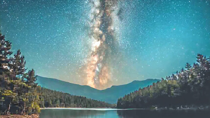 lake in the mountains