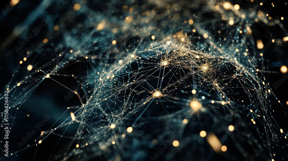 Poster abstract technology background images related to the network. communication geometrics