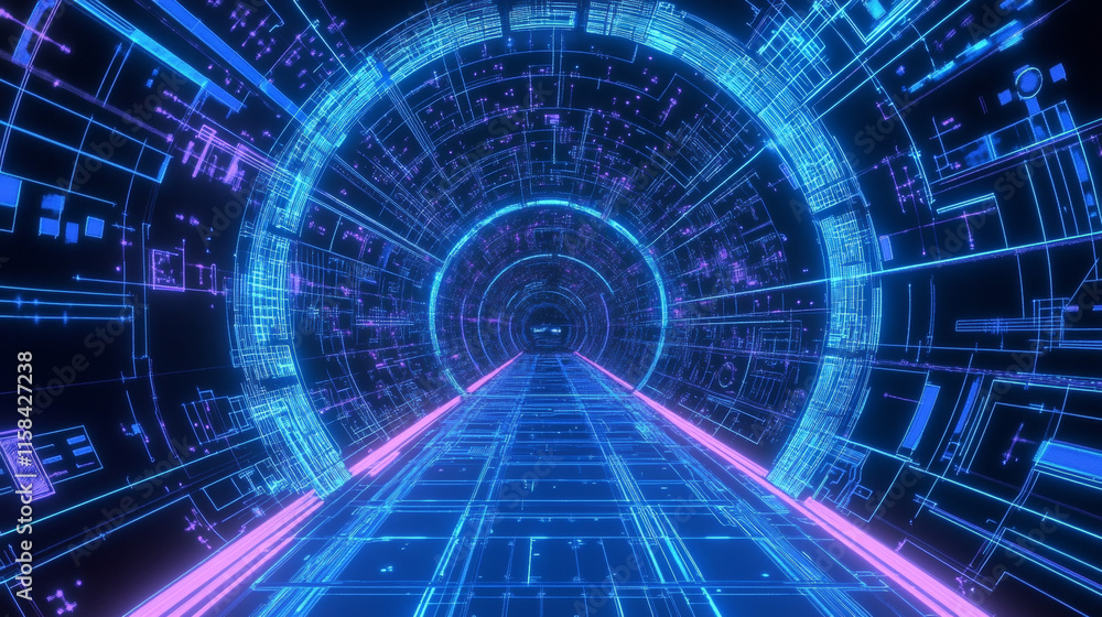 Poster touch the future low poly wireframe. vector polygonal image in the form of a starry sky or space, co