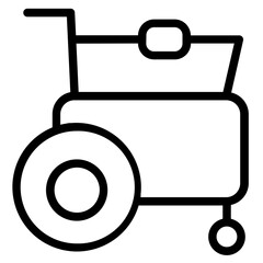 Supermarket Shopping Mall Line Icon