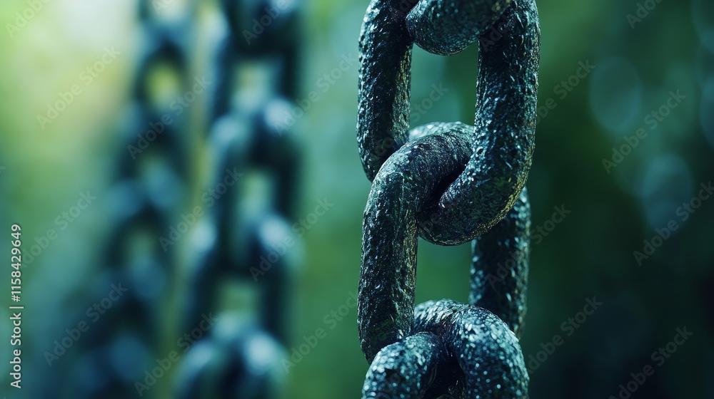 Aufkleber abstract, web 3.0 cloud and blockchain circle, technology or concept to develop web links, decentral