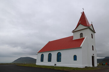 Ingjaldsholskirkja church on Snaefellsnes peninsula- Iceland   