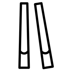 Sticks Chinese Food Line Icon