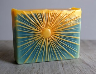 Handmade Artisan Soap Features Sunburst Design