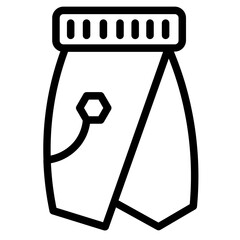 Skirt Woman Dress Line Icon