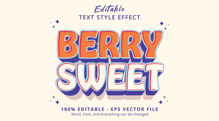 Berry Sweet Editable Text Effect