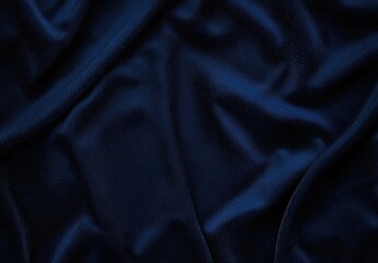 Fototapeta premium Deep Blue Fabric Texture - Luxurious Drape