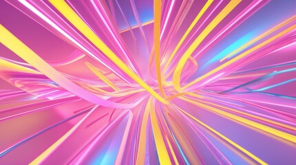 Obraz premium vibrant 3d rendered abstract background