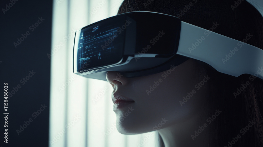 Poster people and connection icons technology ui futuristic concept hud interface hologram elements of digi