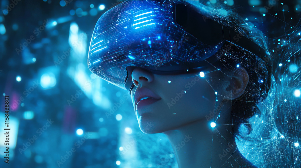 Poster abstract technology map dot digital the future circle technology on hi tech background.