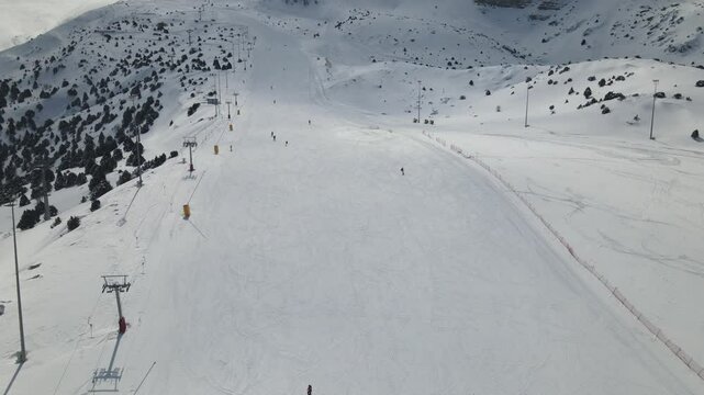 Ski Resort Aerial View