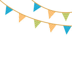 Fototapeta premium Polka Dots Party Flag