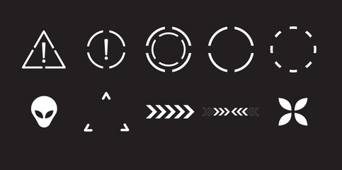 Y2K Futuristic Simple Set