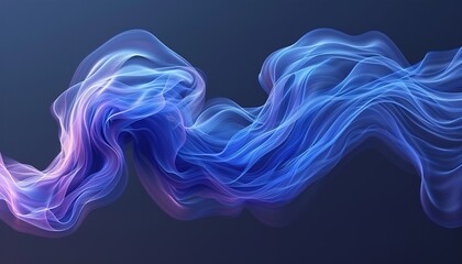 Obraz premium Abstract blue light wave background. Bright clean blue gradient vector. 