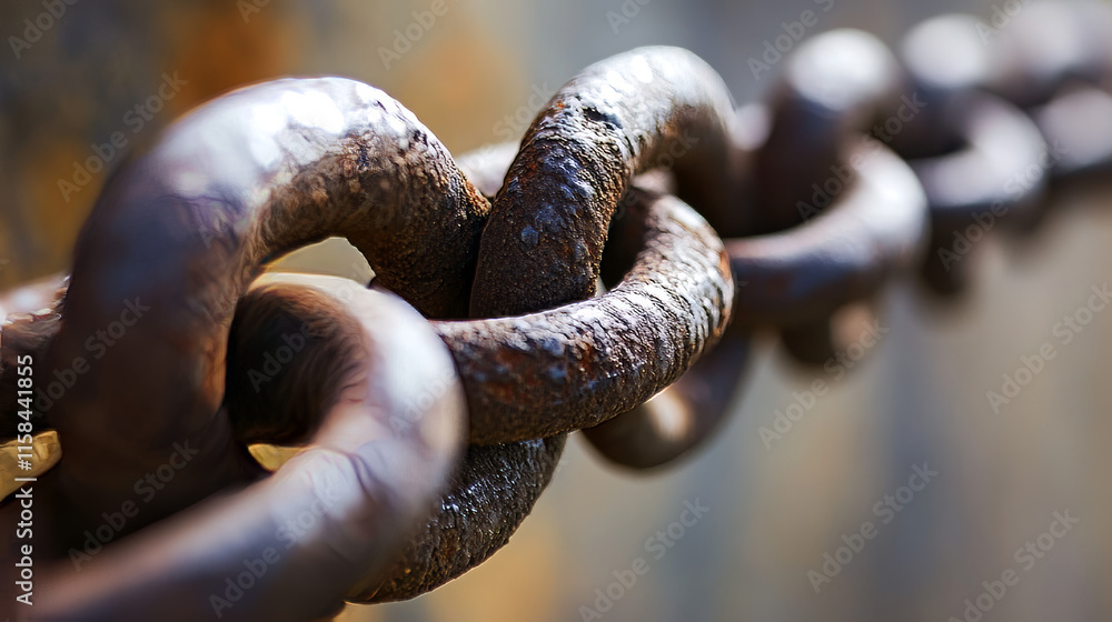 Poster abstract blockchain on technology futuristic background. linked blocks on tech abstract background. 